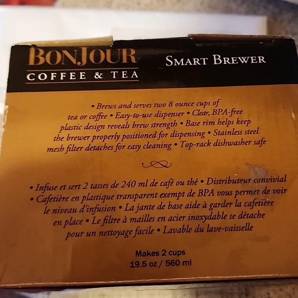 Bonjour Coffee and Tea Brewer‎ NEW - Picture 3 of 6